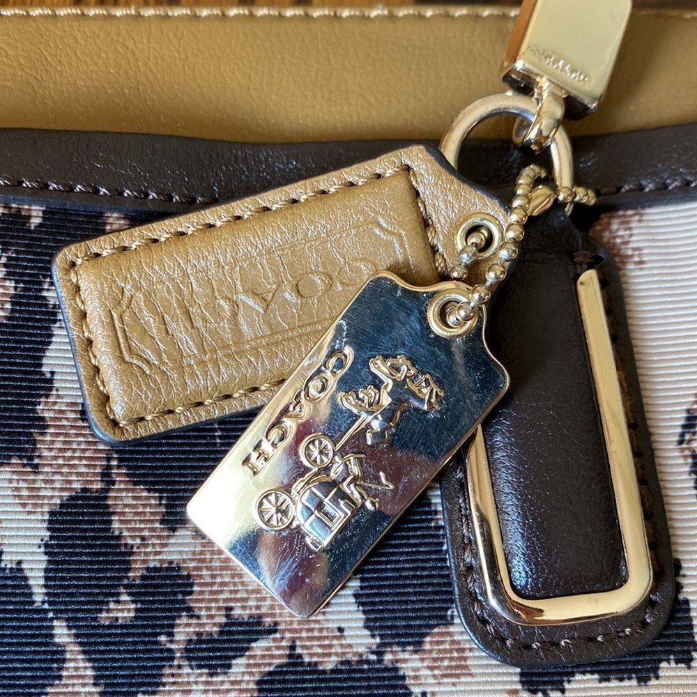 Coach Madison Kimberly Ocelot Print Carry All Handbag 25207 Light Khaki - Picture 5 of 12